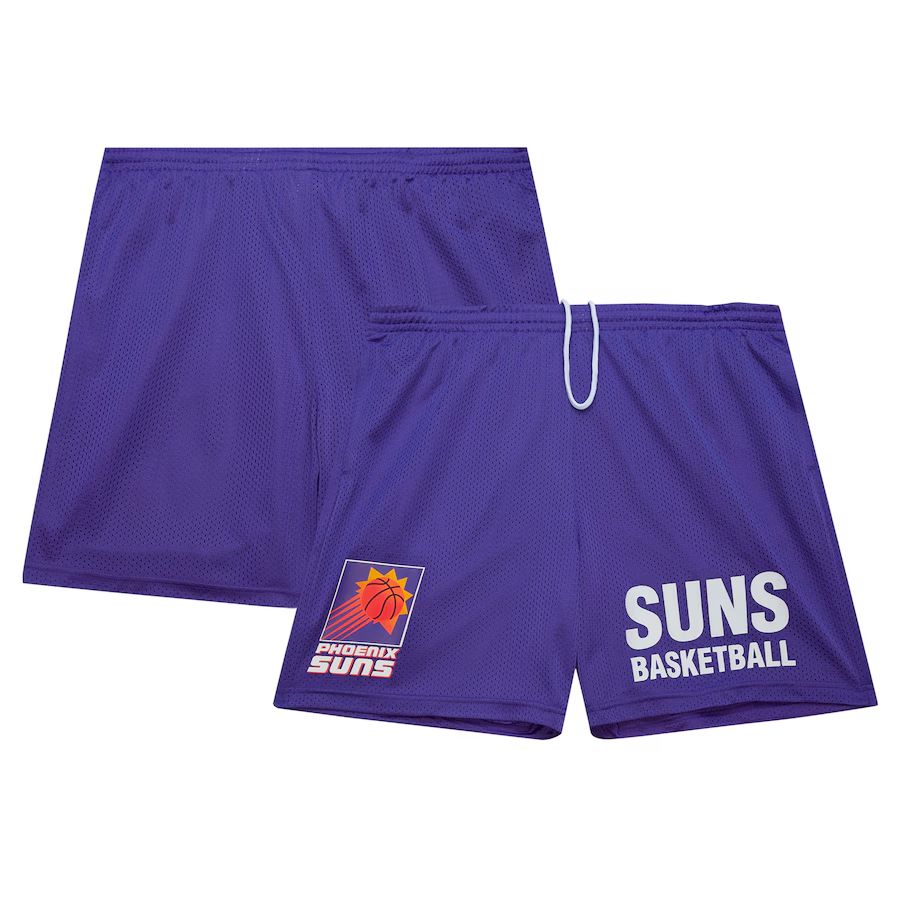 2025 Men NBA Phoenix Suns Purple Shorts